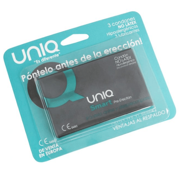 UNIQ - SMART LATEX FREE PRE-ERECTION CONDOMS 3 UNITS - C.farma&beauty 
