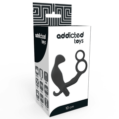 Esplora il Piacere: Plug Anale Addicted Toys con Doppio Anello per Pene e Testicoli Neri su CfarmaBeauty.com - C.farma&beauty 