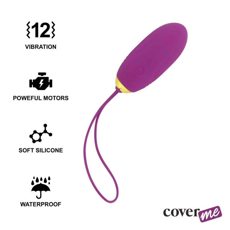 CoverMe Lapi Lilla: Uovo Vibrante con Telecomando per Giochi Sensuali | c.farmabeauty.com - C.farma&beauty 