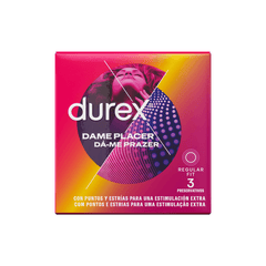 Durex Dame Placer - Confezione da 3 Unità | Massimo Piacere Femminile e Conforto - C.farma&beauty 