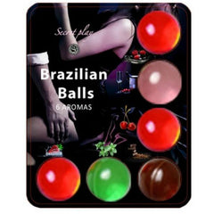 SECRETPLAY - BRASILLIAN BALLS LUBRIFICANTE HOT BALLS 6 UNITÀ - C.farma&beauty 